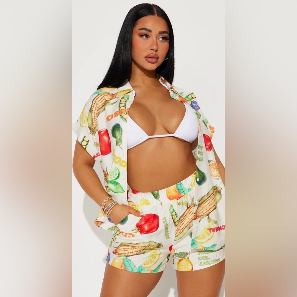 Summer Harvest Short Set - Multi Color